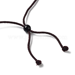 Natural Obsidian & Howlite Pendant Necklaces&nbsp;NJEW-Z019-01