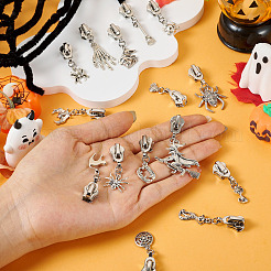 15Pcs Halloween Alloy Replacement Zipper Sliders&nbsp;HJEW-TAC0124
