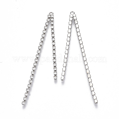 Brass Rhinestone Cup Chains Tassel Big Pendants&nbsp;X-KK-R129-08P