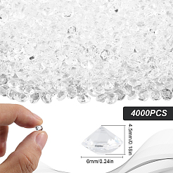 4 Sets Acrylic Rhinestone Pointed Back Cabochons&nbsp;GACR-SP0001-02A