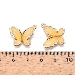 Rack Plating Alloy Enamel Pendants&nbsp;ENAM-N056-364KCG-01