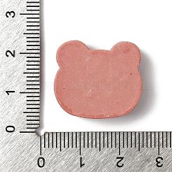 かわいい不透明樹脂カボション  模造クッキー  クマ  19.5x22x7.5mm&nbsp;RESI-G106-02F