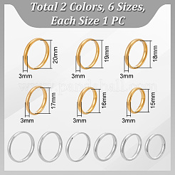 304 Stainless Steel Flat Plain Band Rings&nbsp;STAS-UN0017-91P