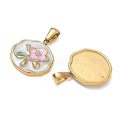 304 Stainless Steel Enamel Pendants&nbsp;AL-CBA618D-01G-K