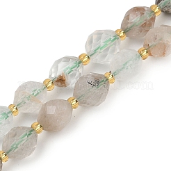 Natural Green Lodolite Quartz  Beads Strands&nbsp;G-N342-149A