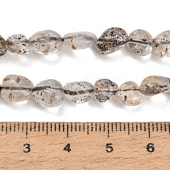 天然な黒雲母ビーズ連売り  ナゲット  タンブルストーン  6~10.5x5.5~7.5x3~6mm  穴：0.8mm  約50~54個/連  14.96''（38センチメートル）&nbsp;GG-CBAC61B-B02-02-A