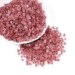 Transparent Inside Colours Glass Seed Beads&nbsp;SEED-T007-13G
