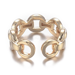Brass Cuff Rings&nbsp;RJEW-F109-03