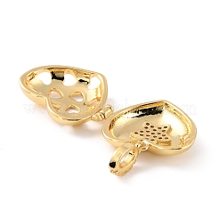 Brass Micro Pave Cubic Zirconia Diffuser Locket Pendants&nbsp;ZIRC-Z018-04G