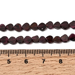 天然石ガーネットビーズ連売り  三角形  5x5x2mm  穴：0.5mm  約70~72個/連  9.06''（23センチメートル）&nbsp;G-NH0070-B01-01