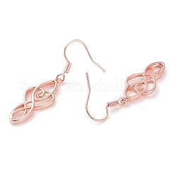 Brass Dangle Earrings&nbsp;EJEW-B002-03RG
