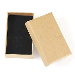 クラフト紙のジュエリーセットボックス  長方形  小麦  5x8.1x2.7cm&nbsp;CON-TAC0013-07