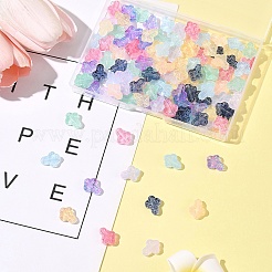 120Pcs 9 Colors Transparent Spray Paint Glass Beads&nbsp;GLAA-FS0002-12C