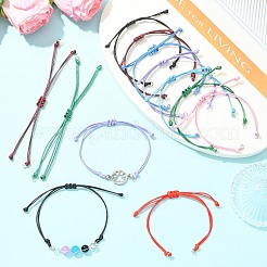 40Pcs 8 Colors Waxed Polyester Cord Bracelets Making&nbsp;AJEW-CJ00017