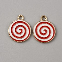 Christmas Themed Alloy Enamel Pendants&nbsp;ENAM-WH0058-017I