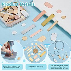 64Pcs 16 Styles Brass Pendants&nbsp;KK-WA0001-01
