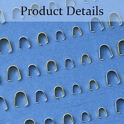 201ステンレススチールスナップオンベイル  ペンダントベイル  ミックスカラー  6.5~10x4~9x3~5mm&nbsp;STAS-FS0001-68