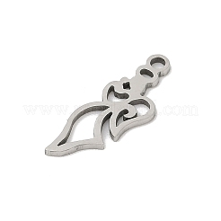ステンレスペンダント201個  エンジェルチャーム  ステンレス鋼色  18x6.5x1mm  穴：1.4mm&nbsp;STAS-F316-11P