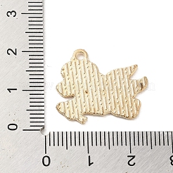 合金エナメルチャーム  ライトゴールド  ユニコーンチャーム  紺碧  19x23x1mm  穴：1.6mm&nbsp;ENAM-E064-05B-02G