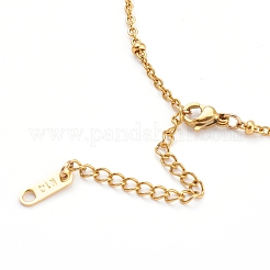 304 Stainless Steel Satellite Chain Anklets&nbsp;X-AJEW-AN00393