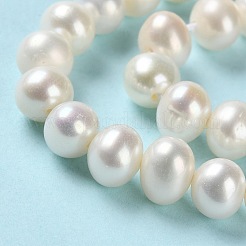 天然養殖淡水パールビーズ連売り  ラウンド  グレード3 A  パパイヤホイップ  5~5.5mm  穴：0.5mm  約76~83個/連  15.16~15.35''（38.5~39センチメートル）&nbsp;PEAR-E018-99