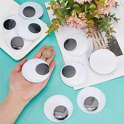 12Pcs Black & White Wiggle Googly Eyes Cabochons&nbsp;DOLL-PH0001-19
