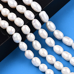 Natural Cultured Freshwater Pearl Beads Strands&nbsp;PEAR-N012-08O
