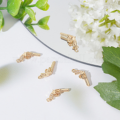 Brass Micro Pave Cubic Zirconia Pendants&nbsp;FIND-BBC0001-35