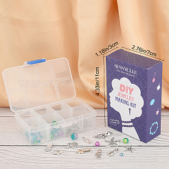 海をテーマにしたDIYイヤリング作りキット  クラクリュールガラスビーズを含む  合金ペンダント＆ビーズ  鉄パーツと真鍮のピアスフック  アンティークシルバー＆プラチナ&nbsp;DIY-SC0001-24