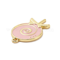 Christmas Theme Rack Plating Alloy Enamel Pendants&nbsp;PALLOY-O109-30LG