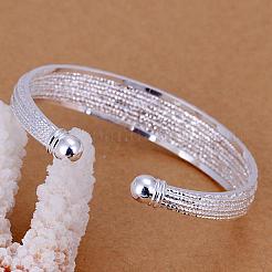 Classical Design Brass Cuff Bangles For Women&nbsp;BJEW-BB12401