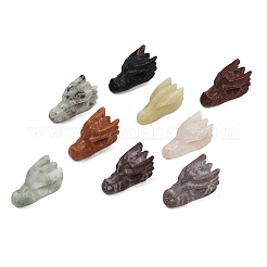 Natural Gemstone Dragon Healing Figurines&nbsp;DJEW-D010-01