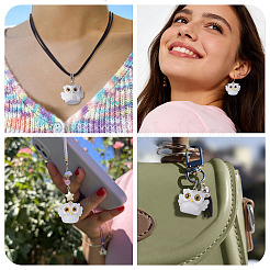 5Pcs Opaque Resin Pendants&nbsp;RESI-TADJ0001-26A