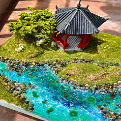 12個 3スタイル 樹脂製 蓮の葉/カエル マイクロ風景シーンオーナメント  マイクロランドスケープドールハウスアクセサリー  小道具の装飾のふりをする  グリーン  14~25x12.5~26x4~12mm  4個/スタイル&nbsp;AJEW-LP0003-38