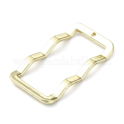 ラックメッキ合金ペンダント  長方形  ゴールドカラー  29.5x16x3mm  穴：0.8mm&nbsp;PALLOY-K023-13G