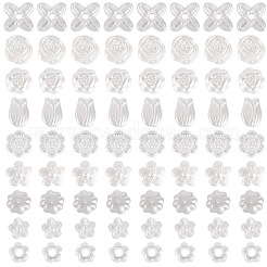 ABSプラスチックパール調ビーズ  混合図形  フローラルホワイト  9~17x9~16.8x4~8mm  穴：1.2~2mm  558個/セット&nbsp;KY-TA0001-52