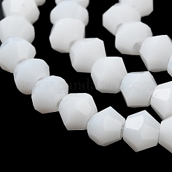 Opaque Solid Color Imitation Jade Glass Beads Strands&nbsp;GLAA-F029-P4mm-15
