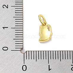 Real 18K Gold Plated Rack Plating Brass Enamel Charms&nbsp;KK-M293-33G-03