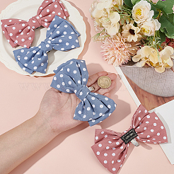 4Pcs 2 Colors Polyester Shoe Charms&nbsp;AJEW-PH0012-19