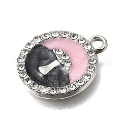 Alloy Rhinestone Enamel Pendants&nbsp;FIN-E049-07A