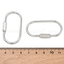 Brass Locking Carabiner&nbsp;KK-CBA9234-04P