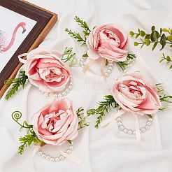 4Pcs Silk Wrist Corsage&nbsp;AJEW-CP0001-63