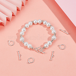 4Pcs 925 Sterling Silver Toggle Clasps&nbsp;STER-BBC0007-48B