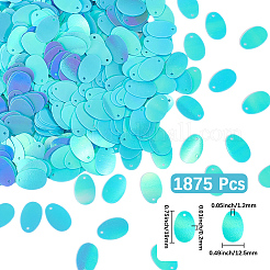 1875Pcs Electroplate PVC Paillette/Sequin Pendants&nbsp;PVC-CY0001-05D