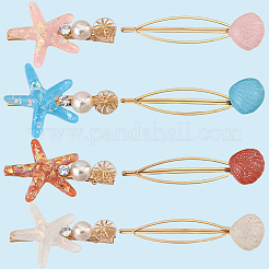 4 Bags 4 Colors Snap Hair Clips&nbsp;PHAR-CY0001-03