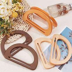 6Pcs 3 Colors Wooden D Handles Replacement&nbsp;FIND-PH0002-80