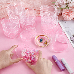 Heart Transparent Plastic Candy Gift Cases&nbsp;CON-WH0085-163
