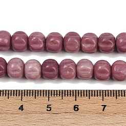 Natural Rhodonite Beads Strands&nbsp;G-Z080-B07-8x6mm