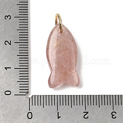 Natural Strawberry Quartz Pendants&nbsp;X-G-A297-01G-08