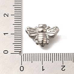 変色防止304ステンレススチールビーズ  ミツバチ  ステンレス鋼色  11x16.5x6mm  穴：2mm&nbsp;STAS-I321-40P